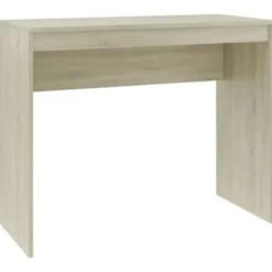 vidaXL - Bureau - Bruin - Bewerkt hout