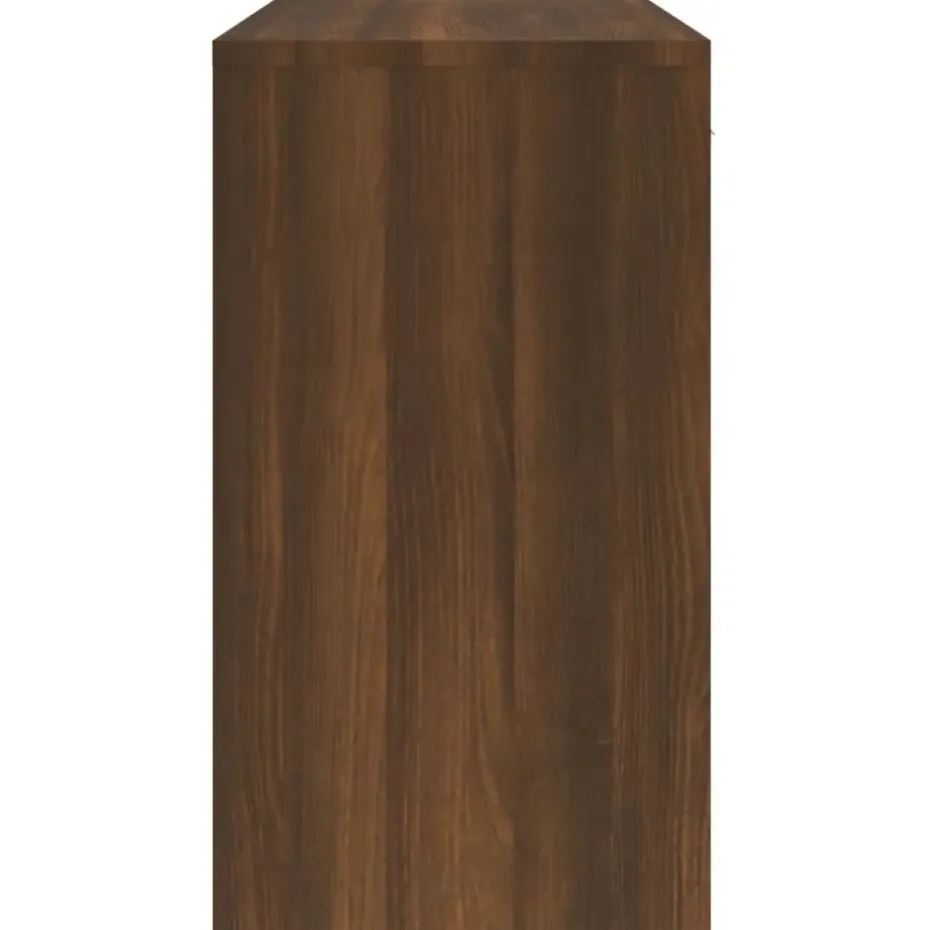 vidaXL - Bureau - Bruin - Bewerkt hout