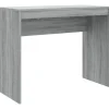 vidaXL - Bureau - Grijs - Bewerkt hout