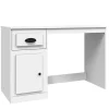 vidaXL - Bureau - Wit - Bewerkt hout