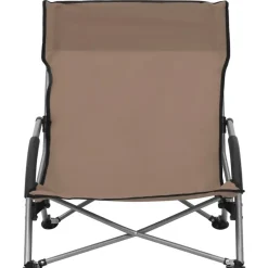 vidaXL - Campingstoel - Taupe - Stof - 2 stuks