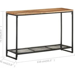 vidaXL - Consoletafel - Bruin - Acaciahout