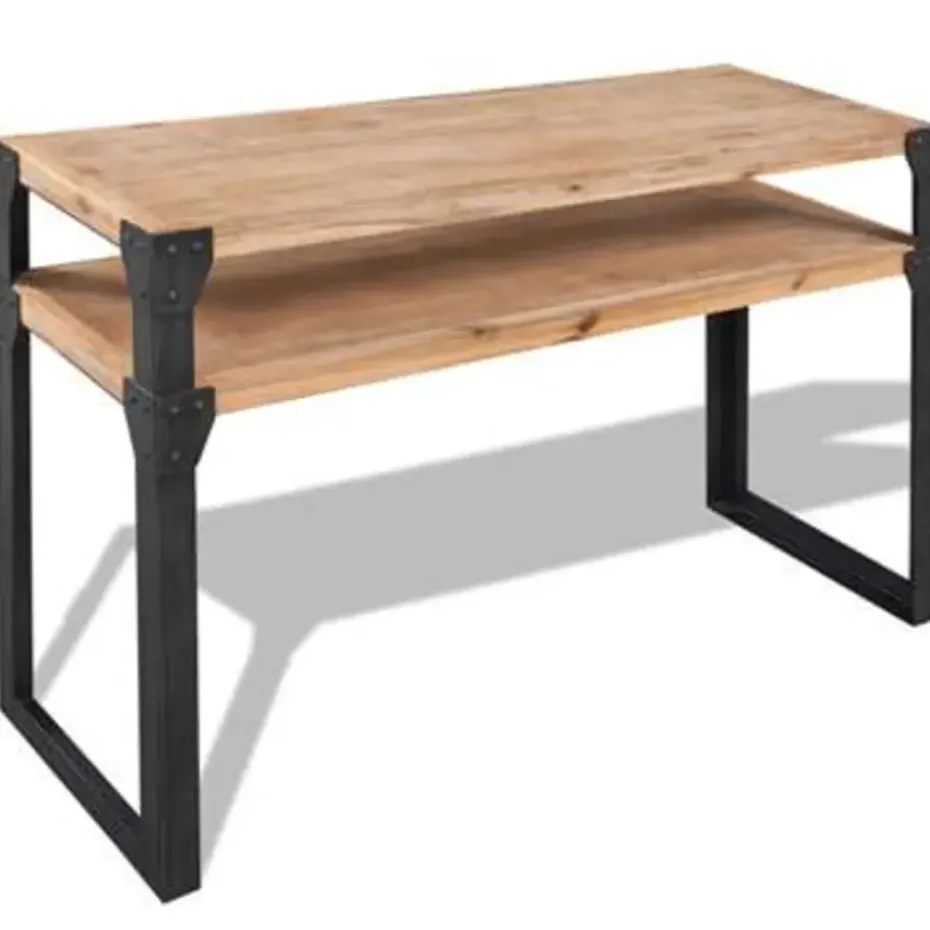 vidaXL - Consoletafel - Bruin - Hout