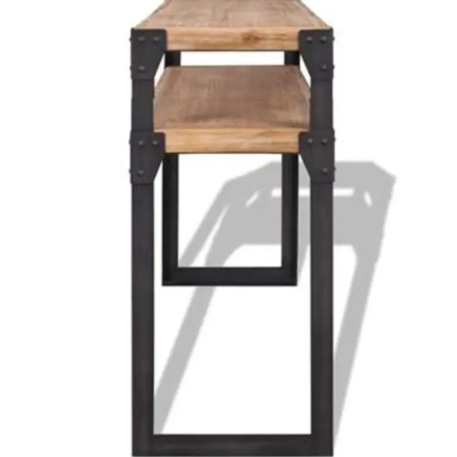 vidaXL - Consoletafel - Bruin - Hout