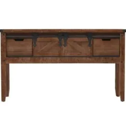 vidaXL - Consoletafel - Bruin - Hout