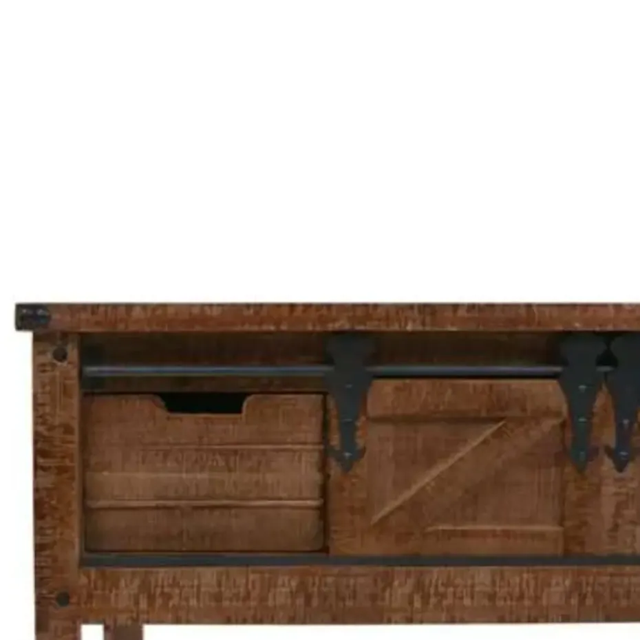 vidaXL - Consoletafel - Bruin - Hout