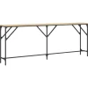 vidaXL - Consoletafel - Sonoma eiken - Bewerkt hout - 200x29x75 cm