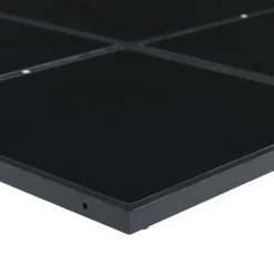 vidaXL - 5-delige inklapbaar Tuinset gris kussens -Zwart textileen - 110x107 cm