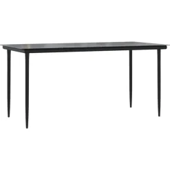 vidaXL - 4-delige Tuinset bank en verstelbare stoelen - Grijs - 160x80 cm
