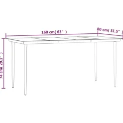 vidaXL - 4-delige Tuinset bank en fauteuils - Grijs - Poly rattan - 160x80 cm