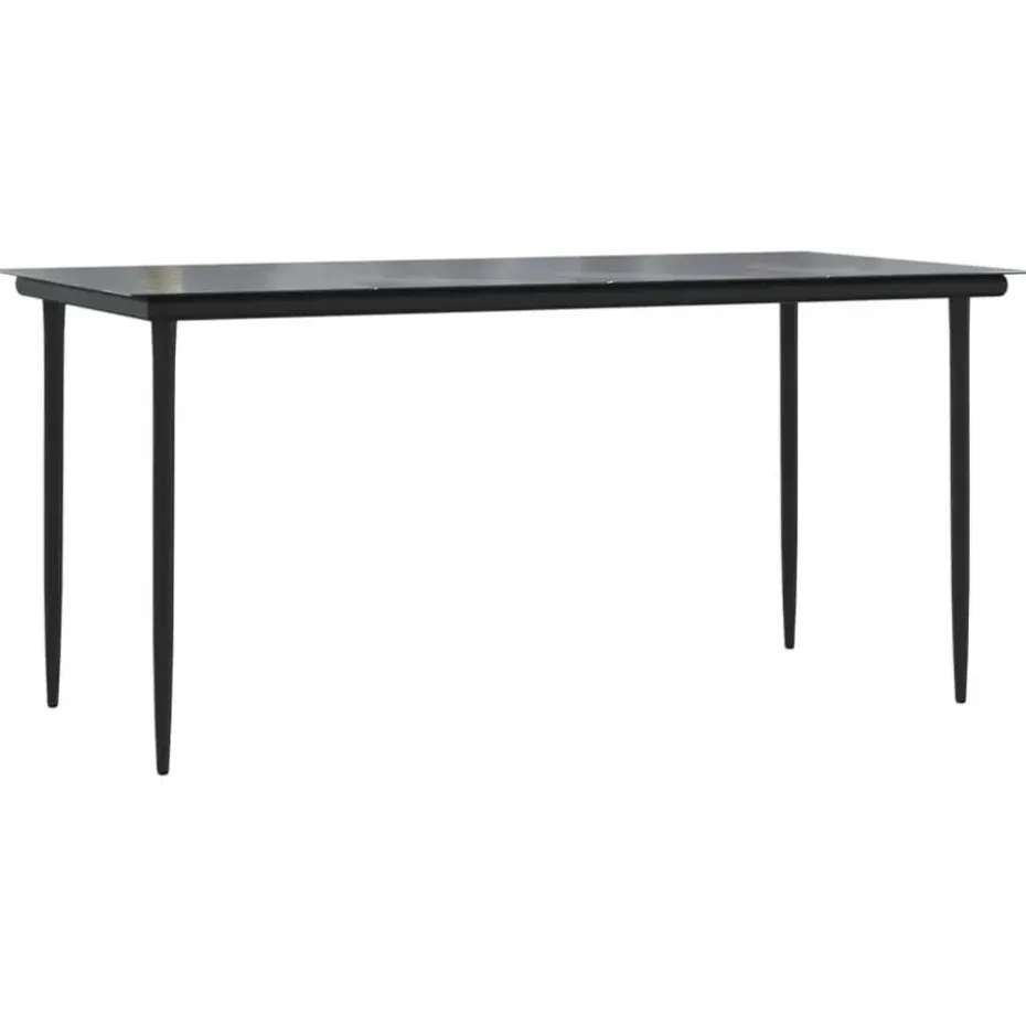 vidaXL - 4-delige Tuinset bank en fauteuils - Grijs - Poly rattan - 160x80 cm