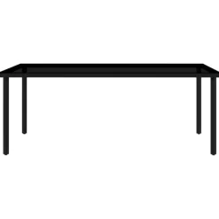 vidaXL - 9-delige Tuinset met kussens 8 grijs verstelbaar stoelen - 200x100 cm