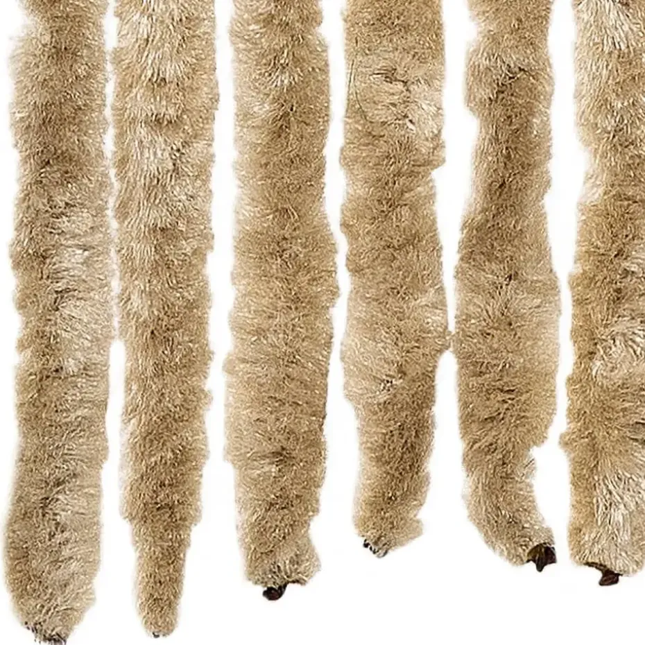 vidaXL - Deurgordijn - Beige - Polypropyleen - 90 x 200 cm