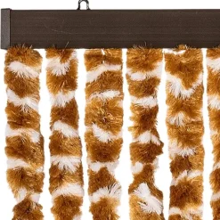 vidaXL - Deurgordijn - Geel - Polypropyleen - 90 x 220 cm