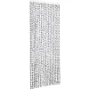 vidaXL - Deurgordijn - Grijs - Polypropyleen - 90 x 220 cm