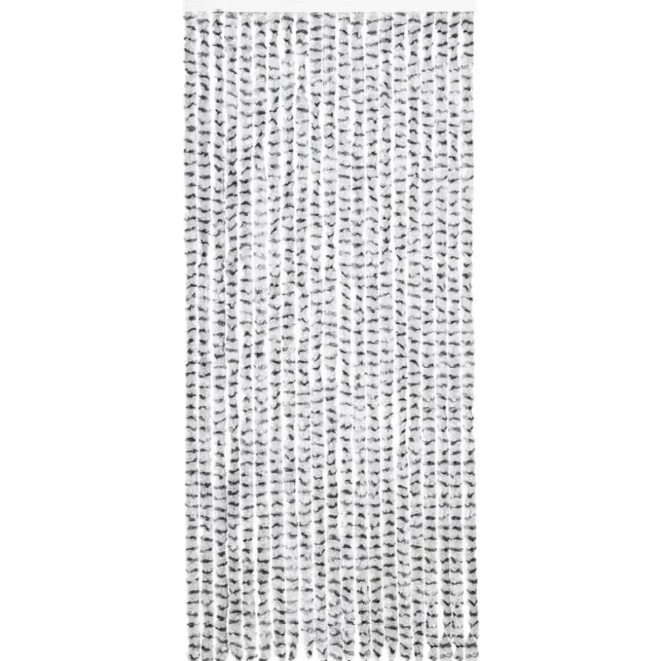 vidaXL - Deurgordijn - Grijs - Polypropyleen - 90 x 220 cm