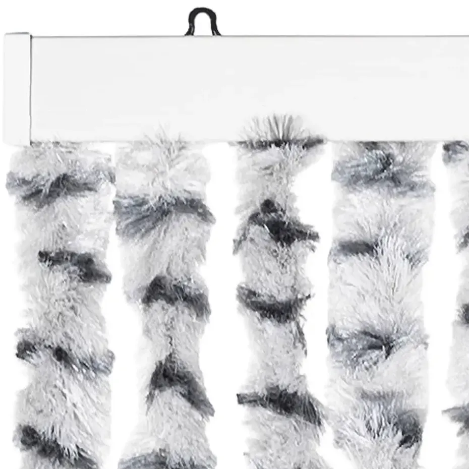 vidaXL - Deurgordijn - Grijs - Polypropyleen - 90 x 220 cm