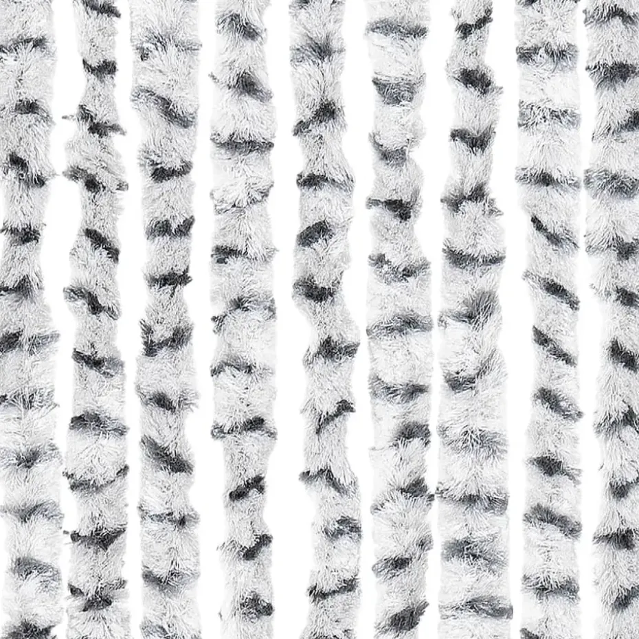vidaXL - Deurgordijn - Grijs - Polypropyleen - 90 x 220 cm