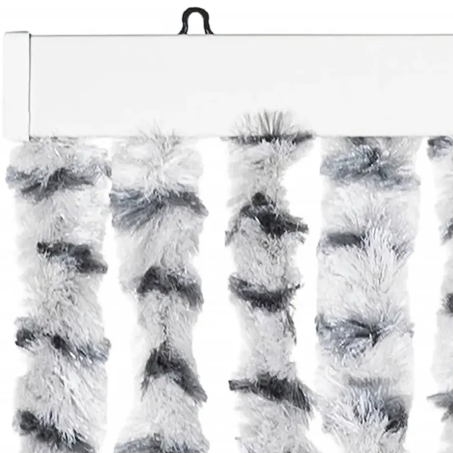 vidaXL - Deurgordijn - Grijs - Polypropyleen - 100 x 220 cm