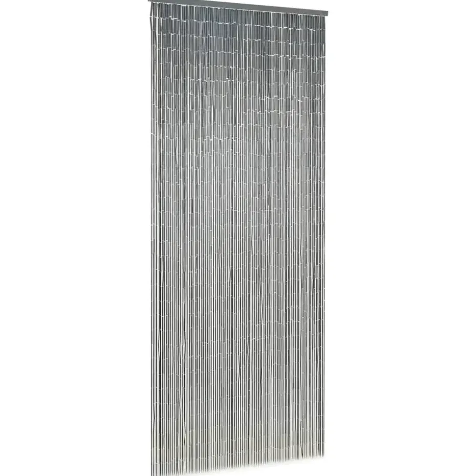 vidaXL - Deurgordijn - Grijs - Bamboe - 90 x 200 cm