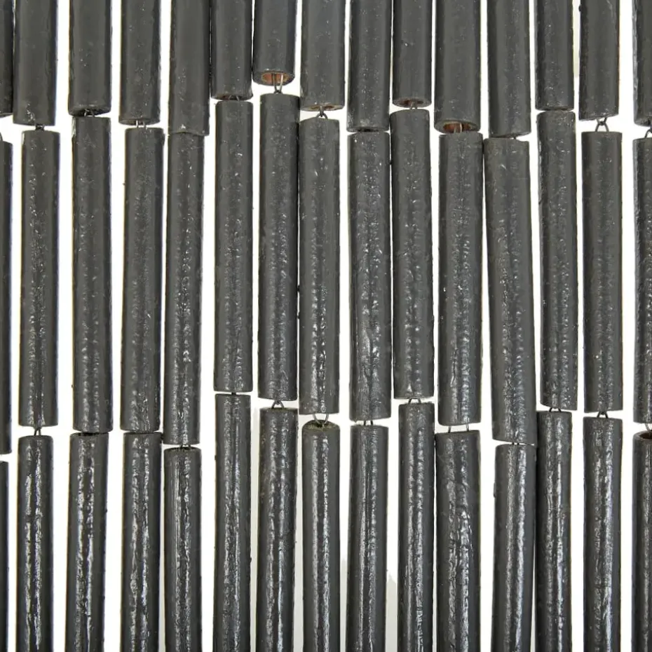 vidaXL - Deurgordijn - Grijs - Bamboe - 90 x 200 cm
