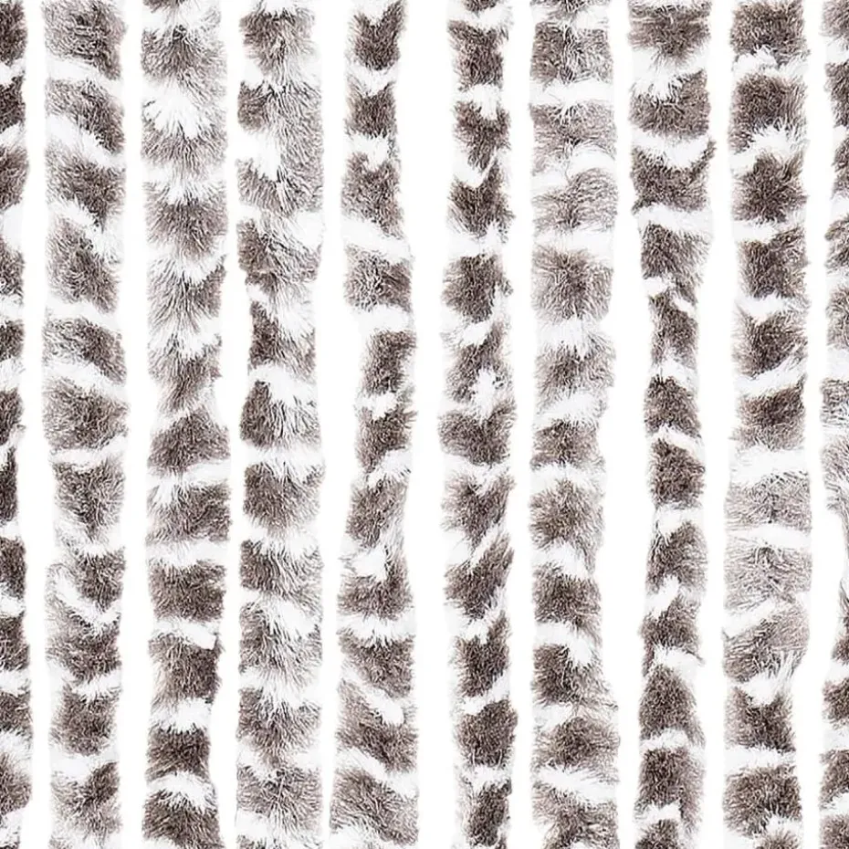 vidaXL - Deurgordijn - Taupe - Polypropyleen