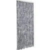 vidaXL - Deurgordijn - Zilver - Polypropyleen - 90 x 200 cm