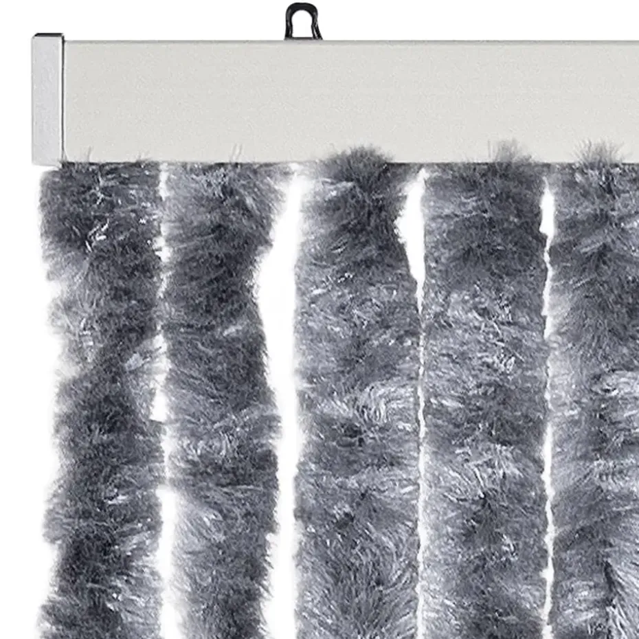 vidaXL - Deurgordijn - Zilver - Polypropyleen - 90 x 200 cm