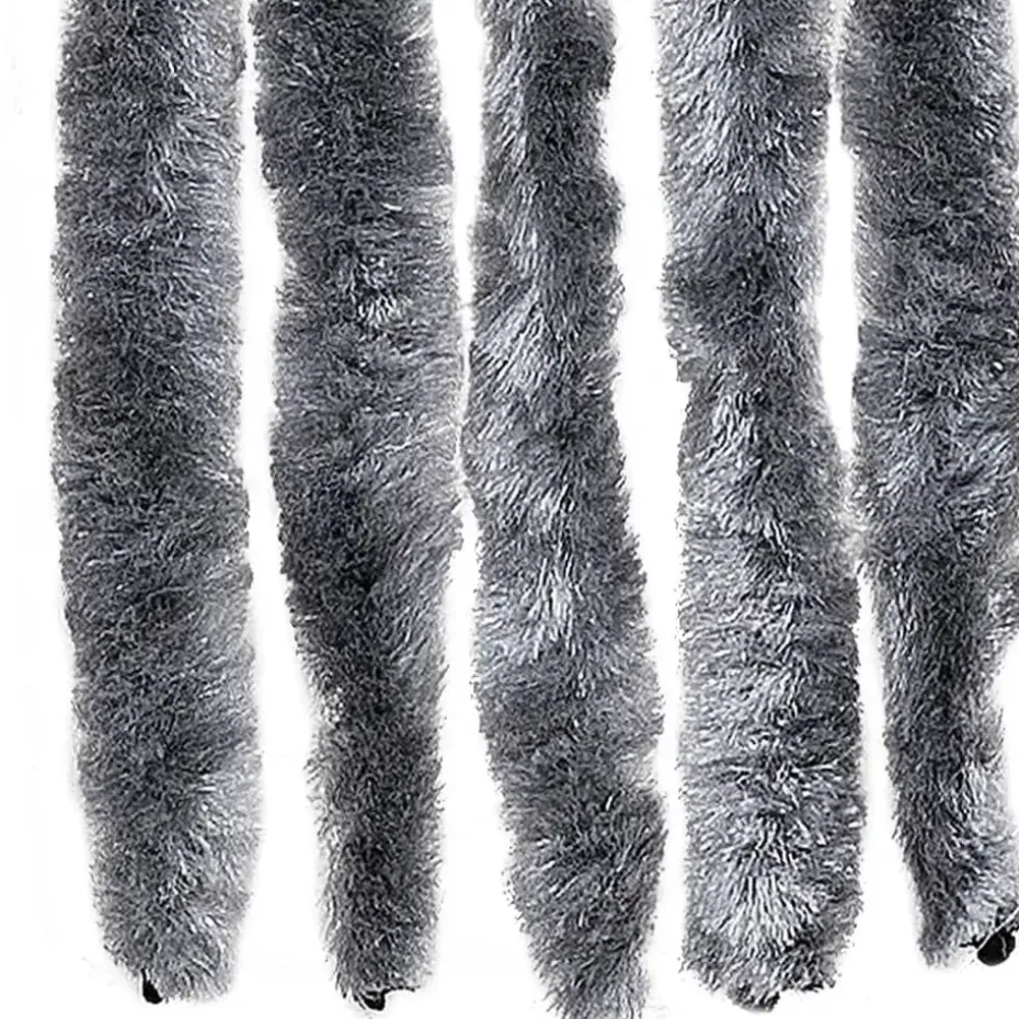 vidaXL - Deurgordijn - Zilver - Polypropyleen - 90 x 200 cm