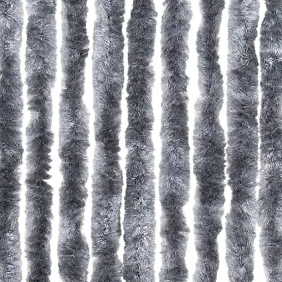 vidaXL - Deurgordijn - Zilver - Polypropyleen - 90 x 200 cm