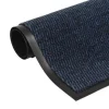 vidaXL - Deurmat - Blauw - Stof - 60 x 90 cm