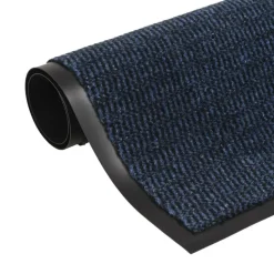 vidaXL - Deurmat - Blauw - Stof - 60 x 90 cm - 2 stuks