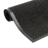 vidaXL - Deurmat - Zwart - Stof - 120 x 180 cm - 2 stuks