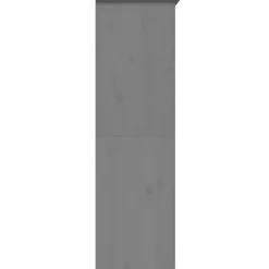 vidaXL - 2-deurs Kledingkast BODO - Massief grenenhout - Grijs - 99x53.5x173 cm