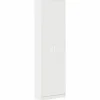 vidaXL - 2-deurs Kledingkast met planken - Bewerket hout - Wit - 55x25x189 cm