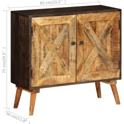 vidaXL - Dressoir - Bruin - Hout - 85 x 30 x 75 cm