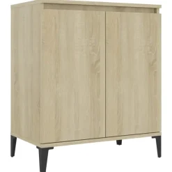 vidaXL - Dressoir - Bruin - Bewerkt hout