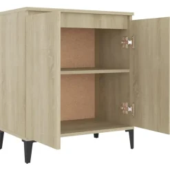vidaXL - Dressoir - Bruin - Bewerkt hout