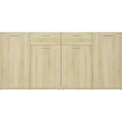 vidaXL - Dressoir - Bruin - Bewerkt hout