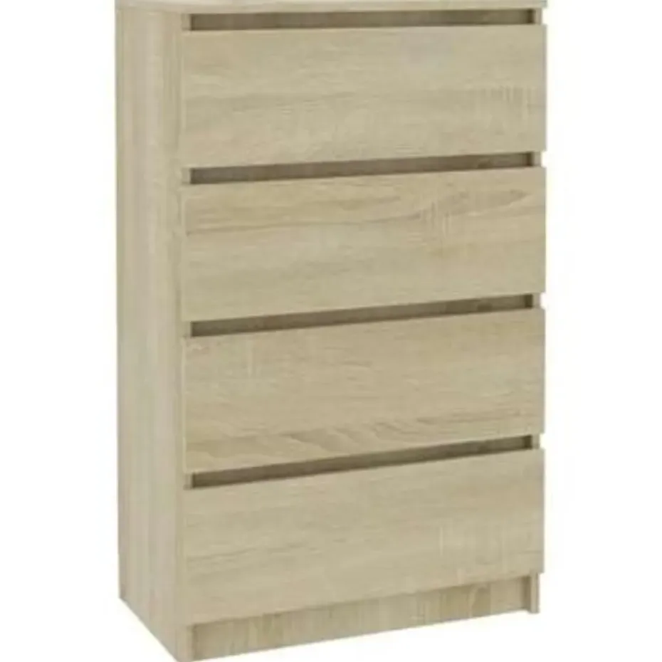 vidaXL - Dressoir - Bruin - Bewerkt hout