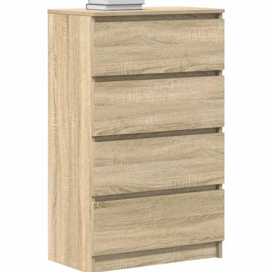 vidaXL - Dressoir - Bruin - Bewerkt hout