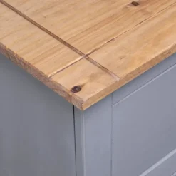 vidaXL - Dressoir - Grijs - Grenenhout