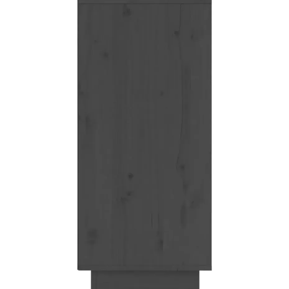vidaXL - Dressoir - Grijs - Grenenhout - 2 stuks