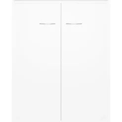 vidaXL - Dressoir - Wit - Bewerkt hout