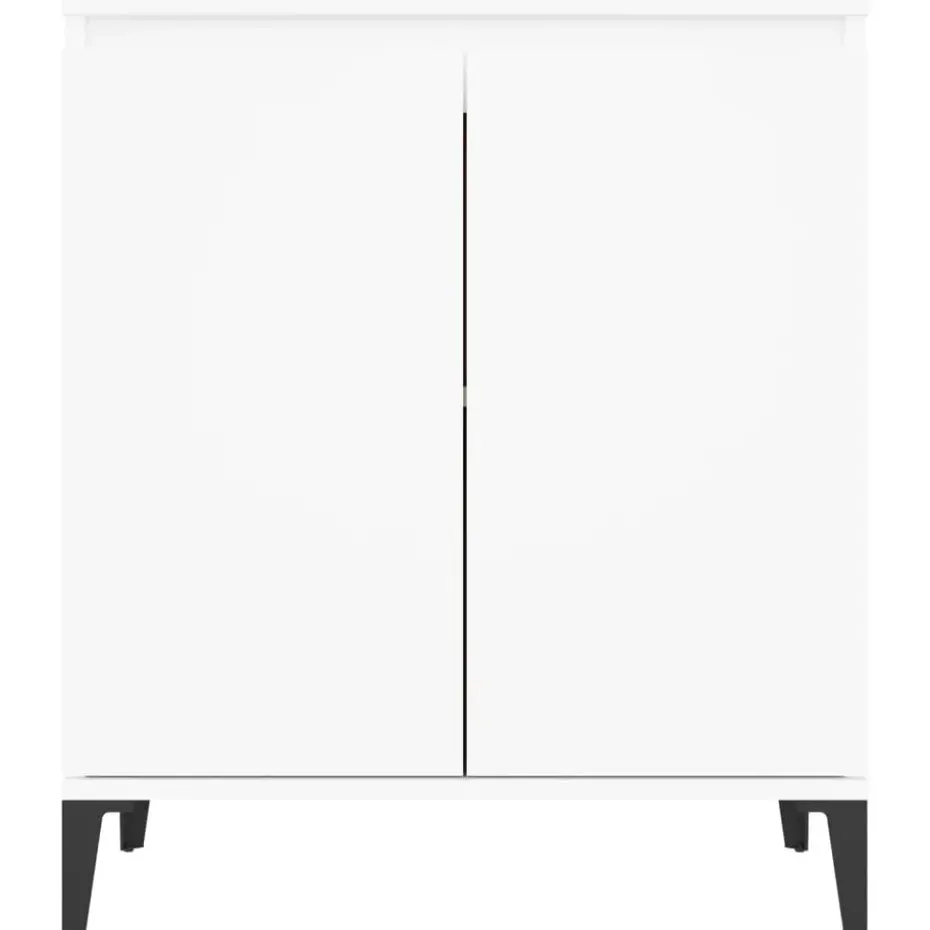 vidaXL - Dressoir - Wit - Bewerkt hout