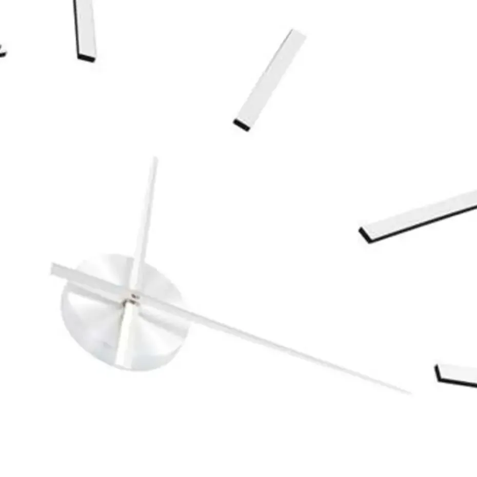 vidaXL - 3d-wandklok - Zilver - Acryl