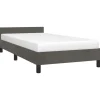 vidaXL - Eenpersoonsbed frame - Donkergrijs - Fluweel - 80x200 cm
