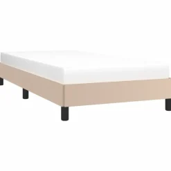 vidaXL - Eenpersoonsbed frame - Cappuccinokleurig - Kunstleer - 90x190 cm