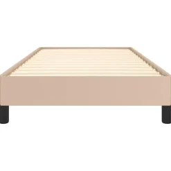 vidaXL - Eenpersoonsbed frame - Cappuccinokleurig - Kunstleer - 90x190 cm