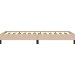 vidaXL - Eenpersoonsbed frame - Cappuccinokleurig - Kunstleer - 90x190 cm